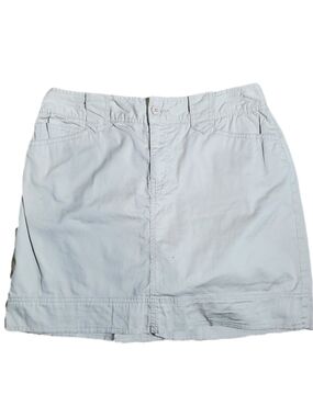 St. Johns Bay Casual Khaki Cotton Mini Shorts Skirt Sz 8